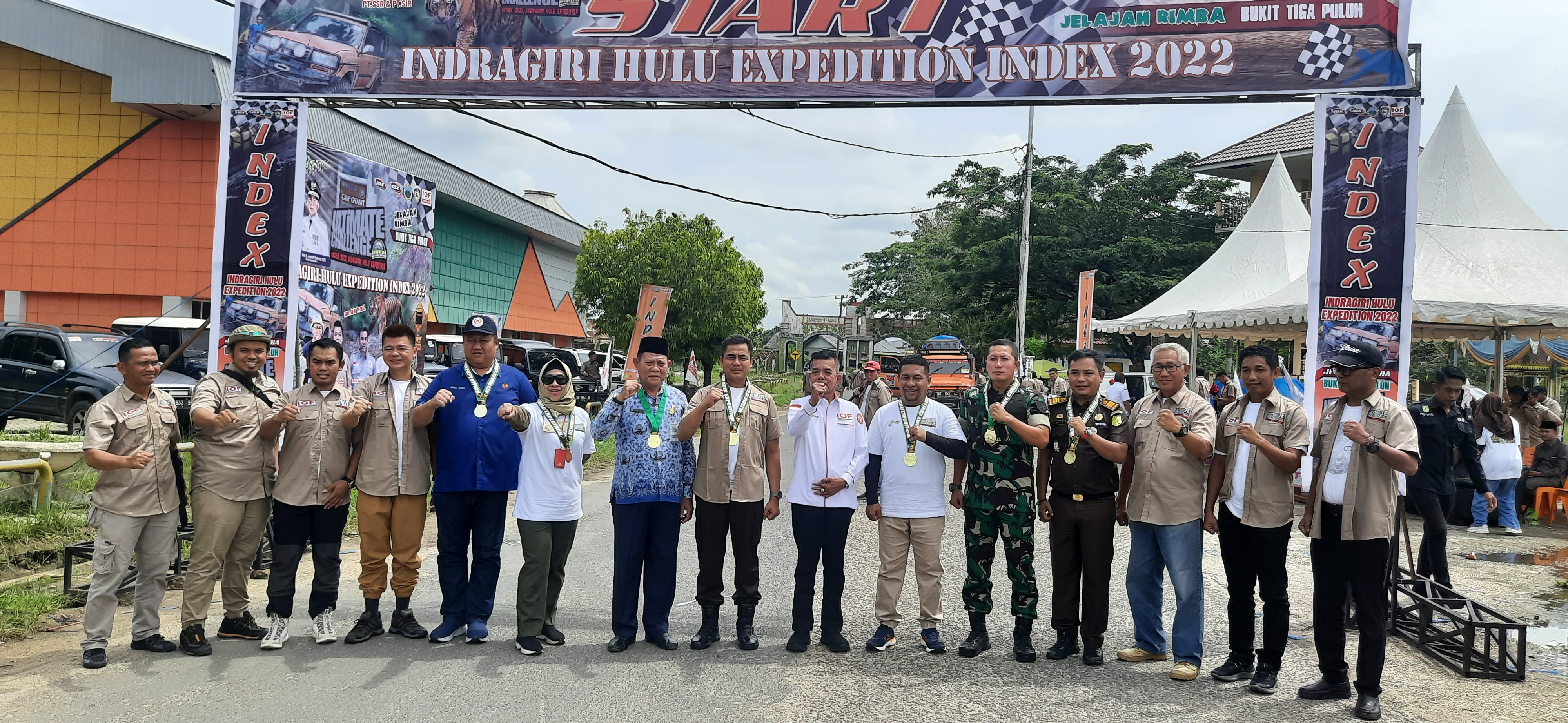 Even Jelajah Rimba Bukit 30 di Inhu,Trek Menantang, Puluhan Ofroader Dilepas