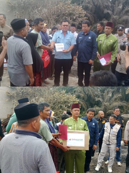 Korban Kebakaran Batang Gansal Terima Bantuan dari Berbagai Pihak