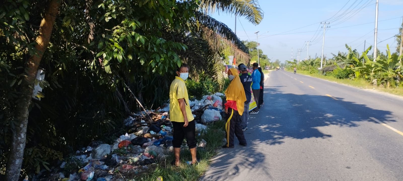 Lurah Pangkalan Kasai Geram dengan Warga yang Membuang Sampah Disembarang Tempat