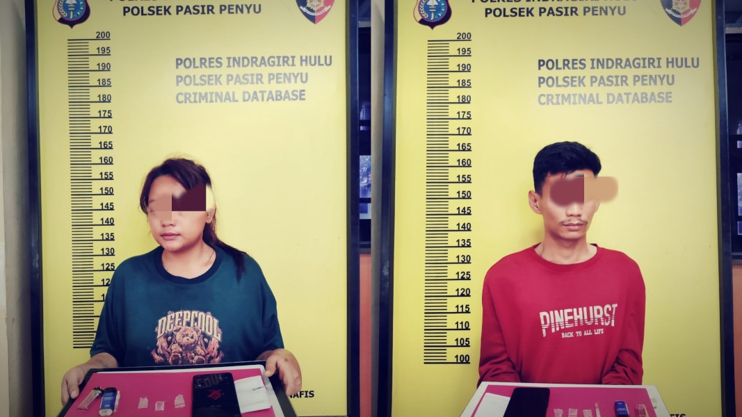 Buat Resah, Pasangan Kekasih ini Dilaporkan Warga Gegara Narkoba, Polsek Pasir Penyu Bergerak Cepat