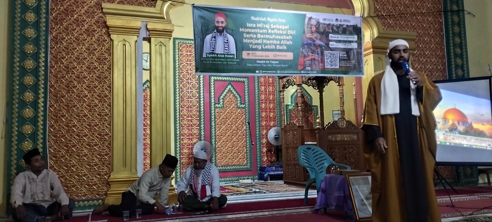 Peringatan Isra Mi’raj di Masjid At-Taqwa Danau Tiga, Syaikh Alaa Hasan Uraikan Keutamaan Bulan Rajab