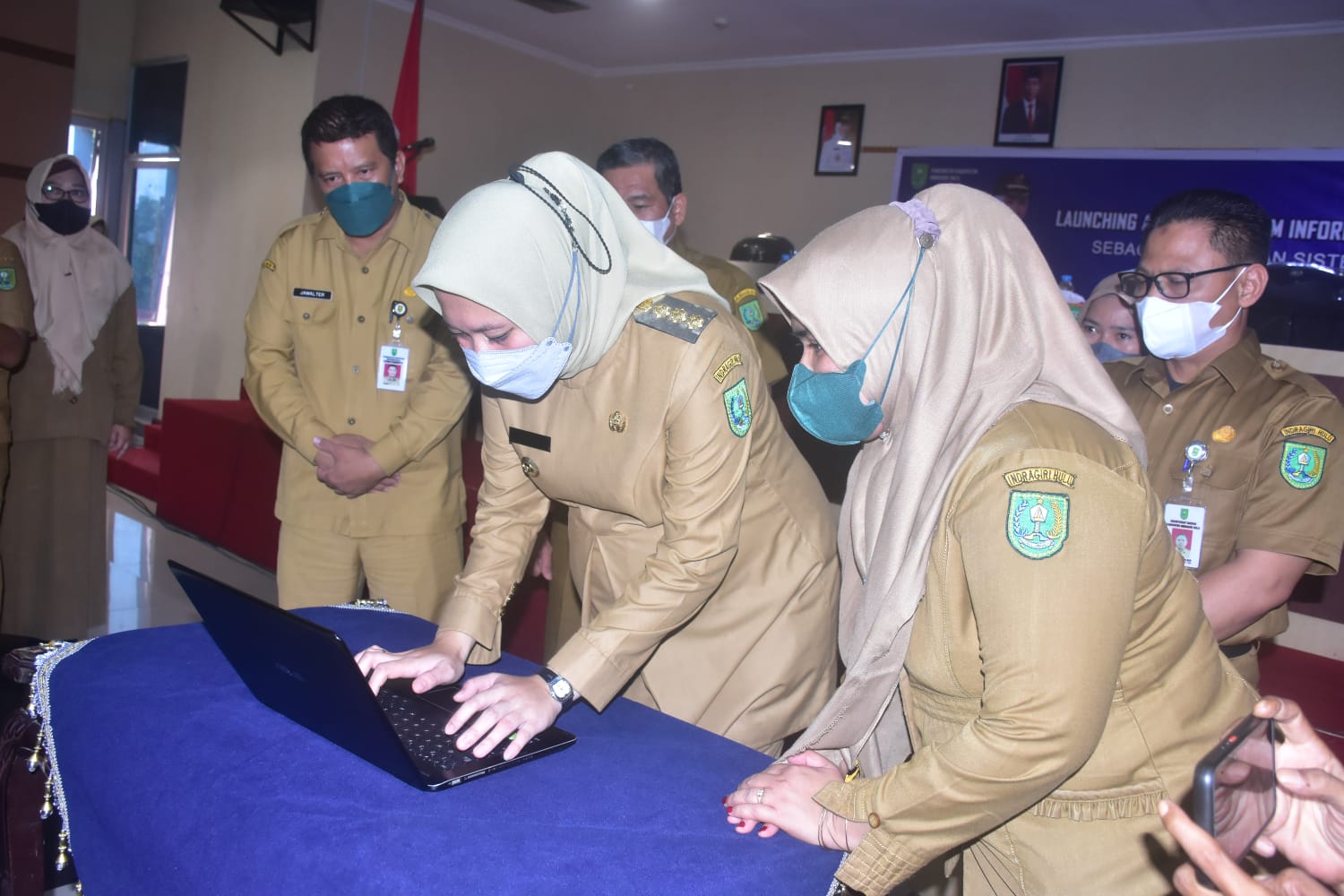 Dinas Perpustakaan dan Kearsipan Inhu Launching Aplikasi Srikandi