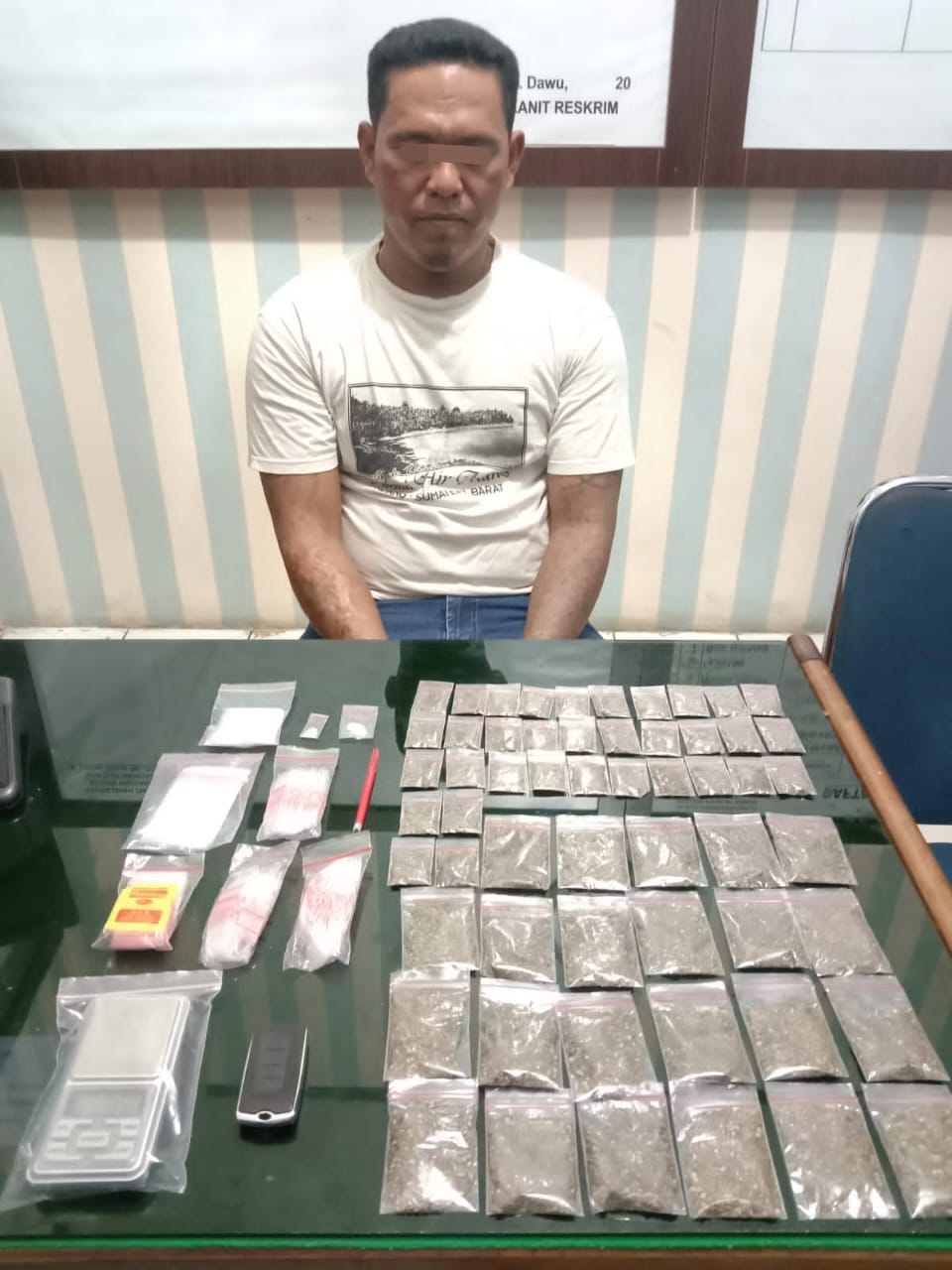 Didit Warga Pekanheran Pengedar Sabu dan Ganja di Bekuk Polsek Rengat Barat