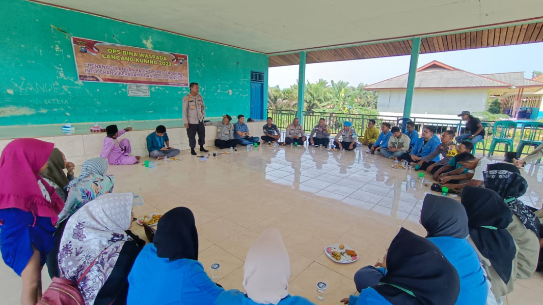 Polres Inhu Laksanakan Ops Bina Waspada di Desa Rawa Bangun, Ini Hasilnya