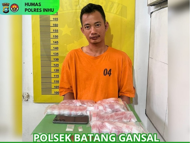 Polsek Batang Gansal Ungkap Kasus Penyalahgunaan Narkotika Jenis Sabu