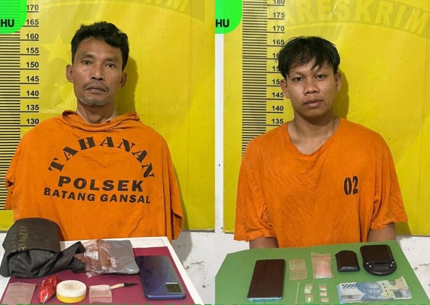 Polsek Batang Gansal Ringkus Dua Pengedar Narkoba dalam Operasi Terpisah