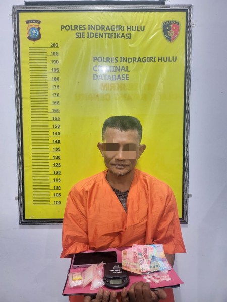 Polsek Batang Cenaku Berhasil Ringkus Pemilik 14 Paket Sabu