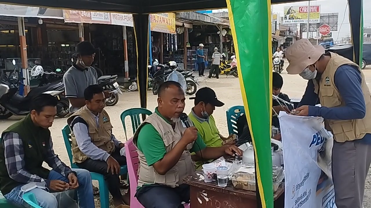 Kalaborasi Penggalangan Dana Untuk Korban Gempa Ci Anjur di Simpang 4 Belilas