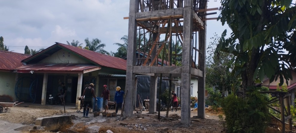 Pemerintah Desa Tanah Datar Fokus pada Pembangunan Tandon Air dan Pipanisasi
