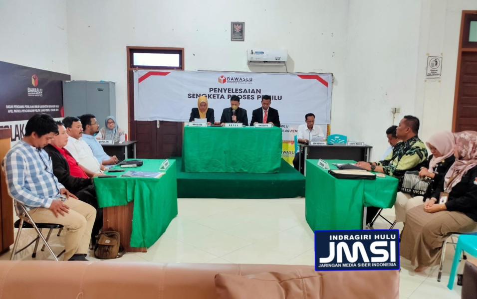 Selesai, Bawaslu Inhu Mediasikan Sengketa Bacalon DPRD Inhu Dengan KPU