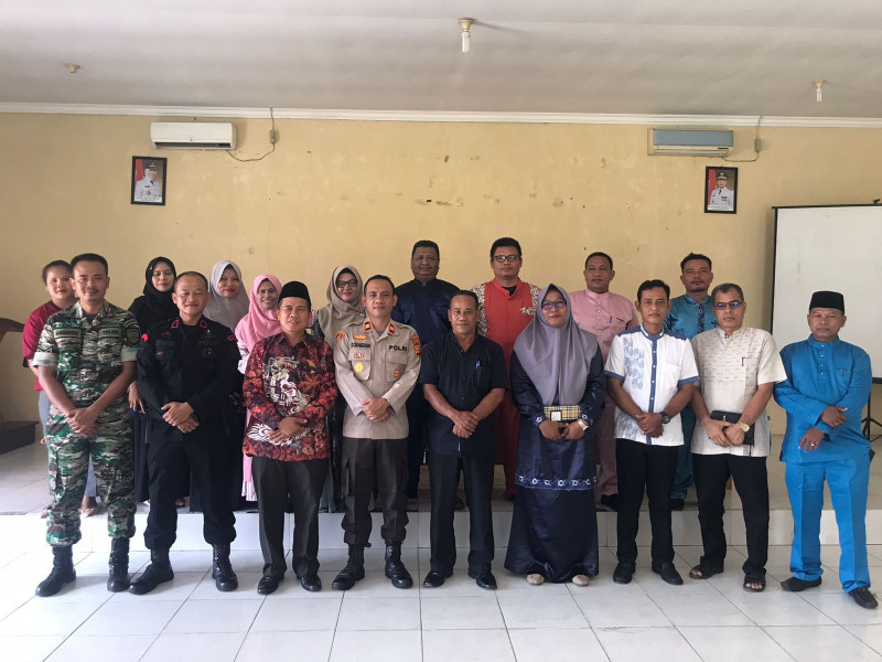 Forkopimcam dan Korwil Pendidikan Kecamatan Batang Gansal, Gelar Rapat Persiapan Hardiknas
