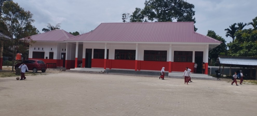 SDN 003 Belimbing Terima Pembangunan dan Rehabilitasi Sejumlah Fasilitas, Kepala Sekolah Sampaikan Terima Kasih