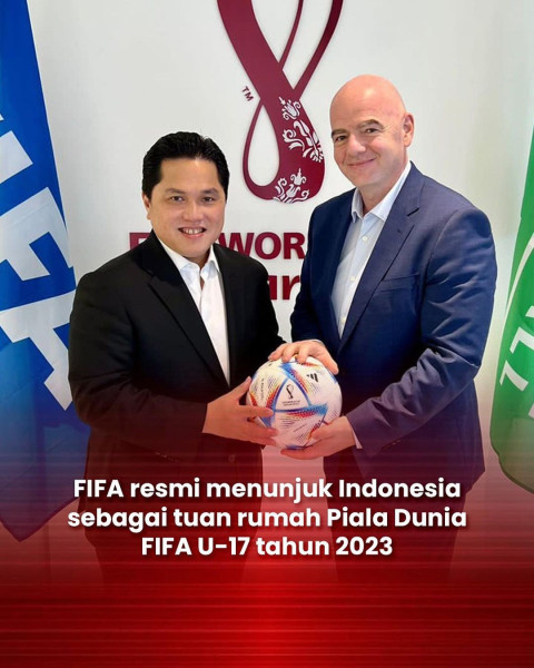 Indonesia Resmi Ditunjuk FIFA Jadi Host Piala Dunia U-17 2023
