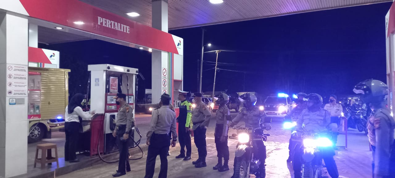 Polres Inhu dan Polsek Gelar Blue Light Patrol, Ada Penambahan Sasaran