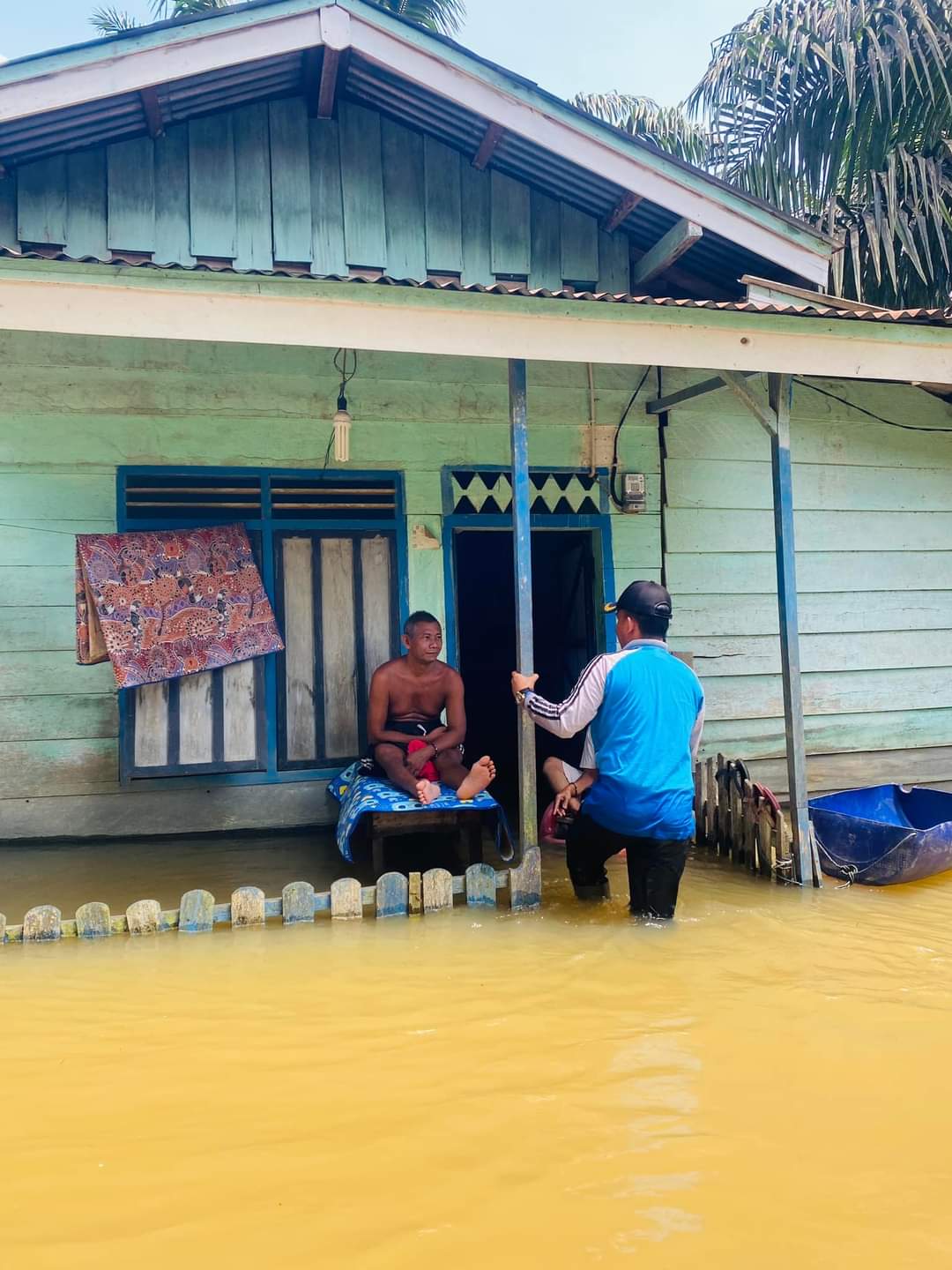 Banjir Kembali Landa Desa Penyaguan Inhu